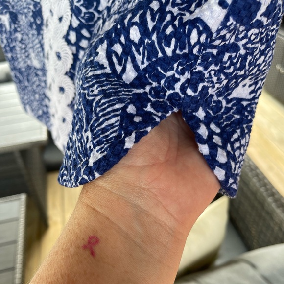 Lilly Pulitzer Shift Dress Upstream Fish Print Size 6 - Picture 9 of 11